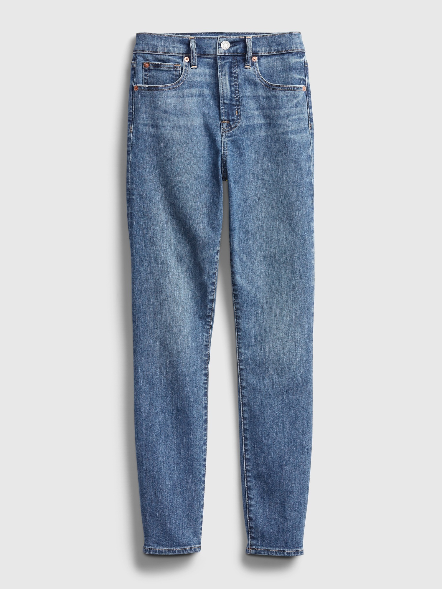 high rise cigarette jeans with secret smoothing pockets