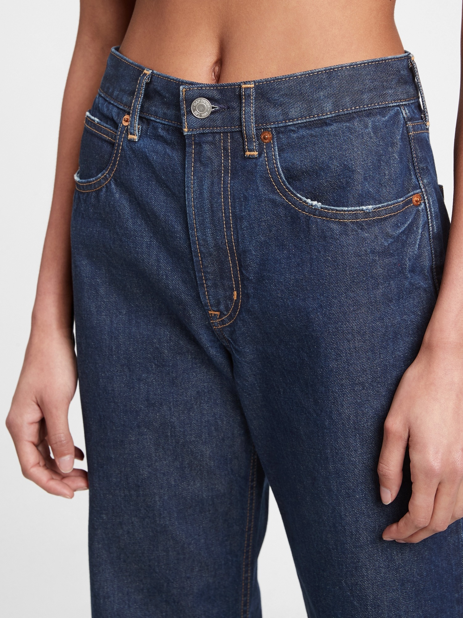 gap barrel jeans high rise