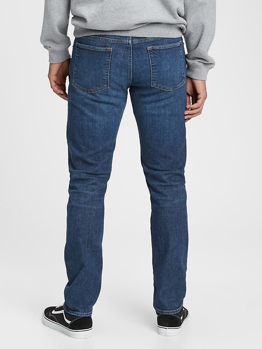 2 of 8 showing, with the color medium dark of product GapFlex Slim Jeans With Washwell™