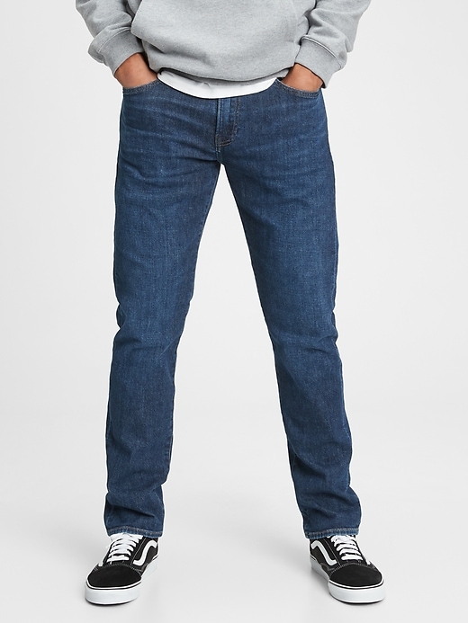 1 of 8 showing, with the color medium dark of product GapFlex Slim Jeans With Washwell™