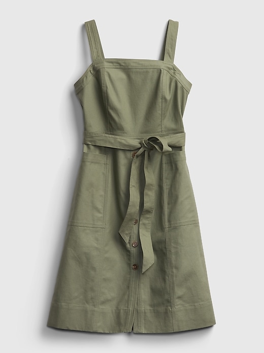 Image number 6 showing, Linen-Cotton Apron Dress