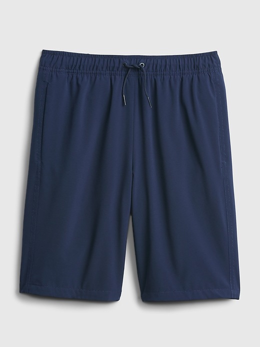 2 of 8 showing, with the color elysian blue of product Teen Recycled Quick-Dry Shorts