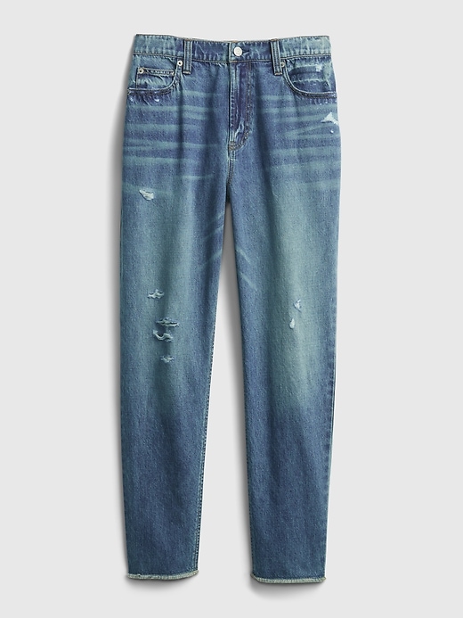 2 of 8 showing, with the color medium wash of product Teen Sky High-Rise Mom Jeans
