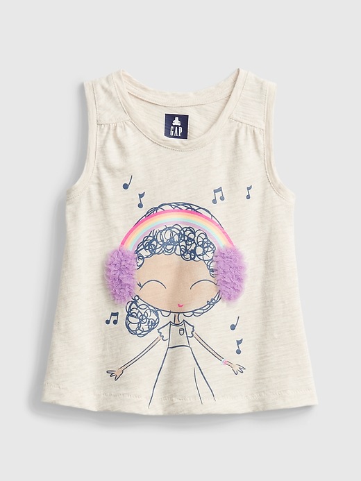 Image number 1 showing, Toddler Bea Graphic 3D Tank Top