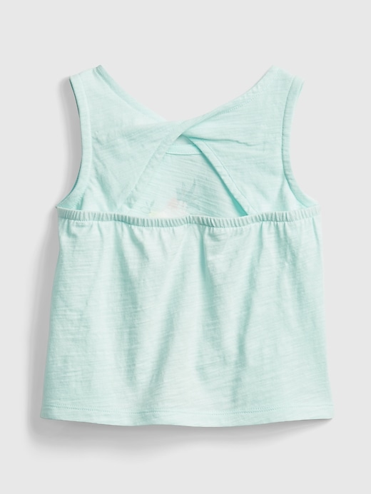 2 of 8 showing, with the color bea graphic of product Toddler Bea Graphic Twist Tank Top