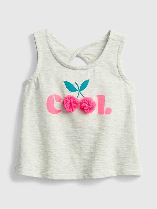 1 of 8 showing, with the color cool icon of product Toddler Twist Graphic Tank Top