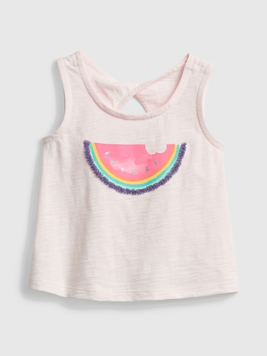 View large product image 1 of 1. Toddler Twist Graphic Tank Top