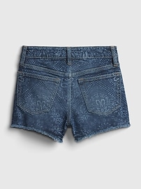 Teen Sky High-Rise Denim Shorts with Stretch
