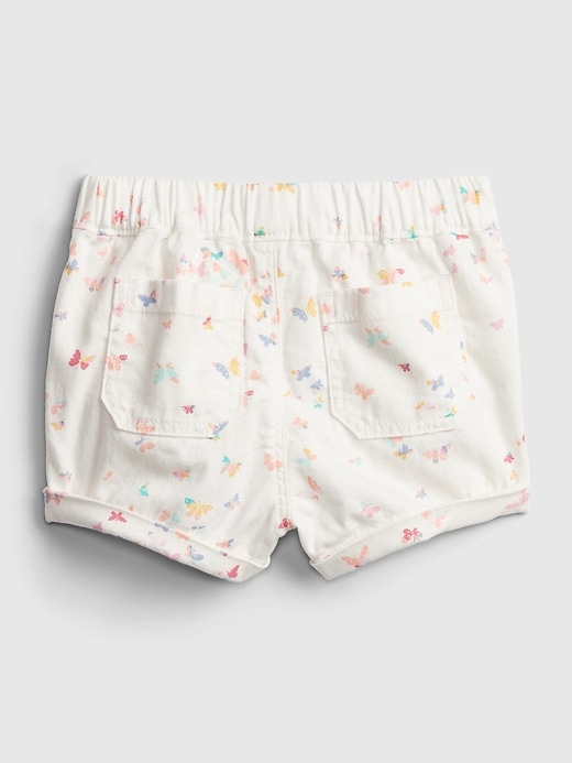 2 of 8 showing, with the color butterfly optic white of product Toddler Butterfly Shorts with Washwell™