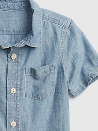 View large product image 3 of 4. Toddler Chambray Shirt