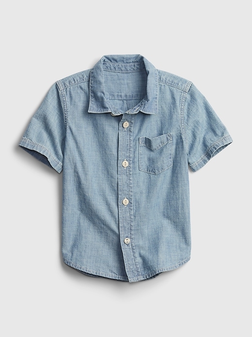 View large product image 1 of 4. Toddler Chambray Shirt