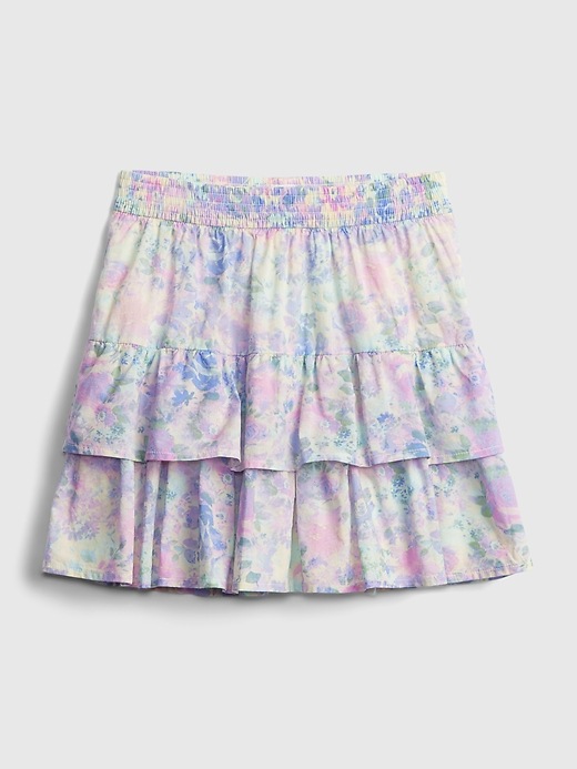 Image number 1 showing, Kids Tiered Watercolor Skirt