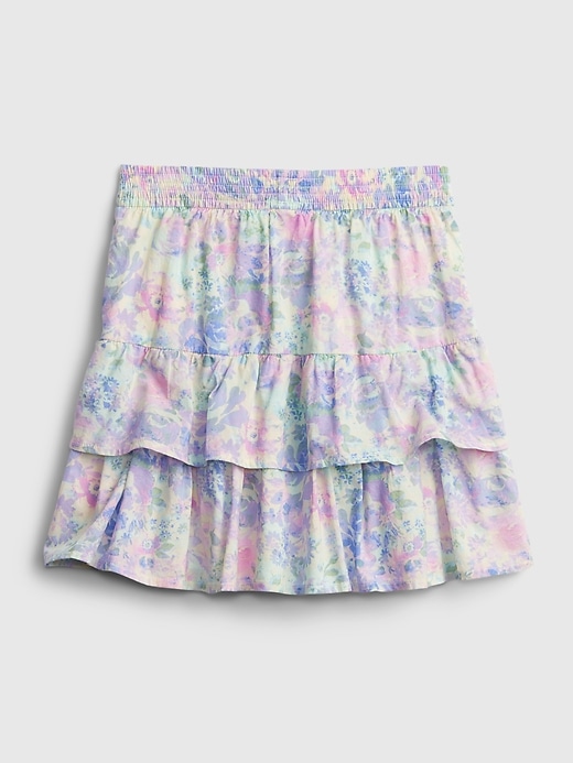 Image number 2 showing, Kids Tiered Watercolor Skirt