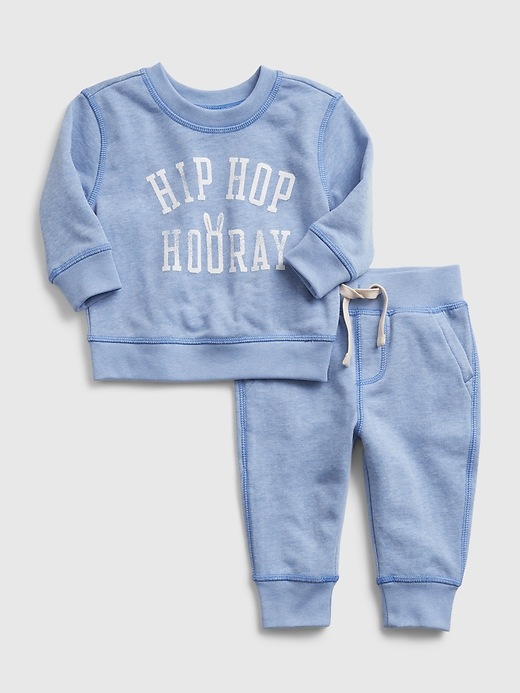 Image number 1 showing, Baby Sweatshirt Outfit Set