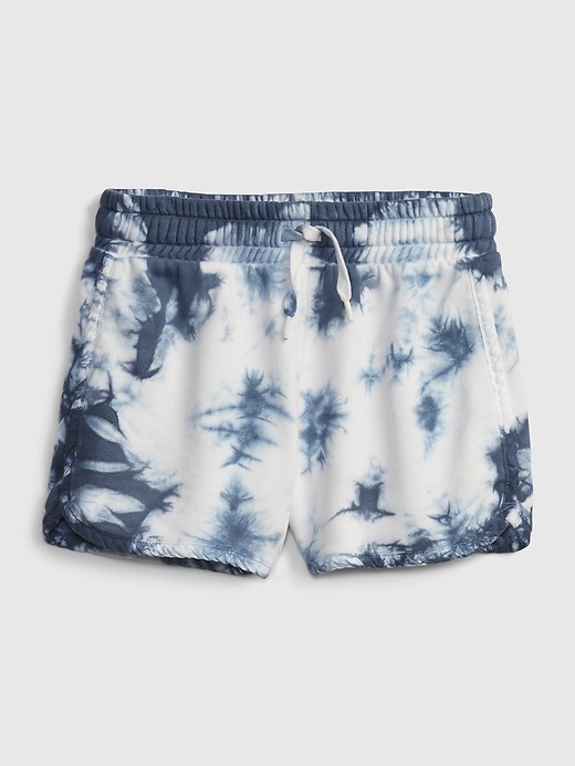 1 of 8 showing, with the color blue tie dye of product Kids Pull-On Dolphin Shorts