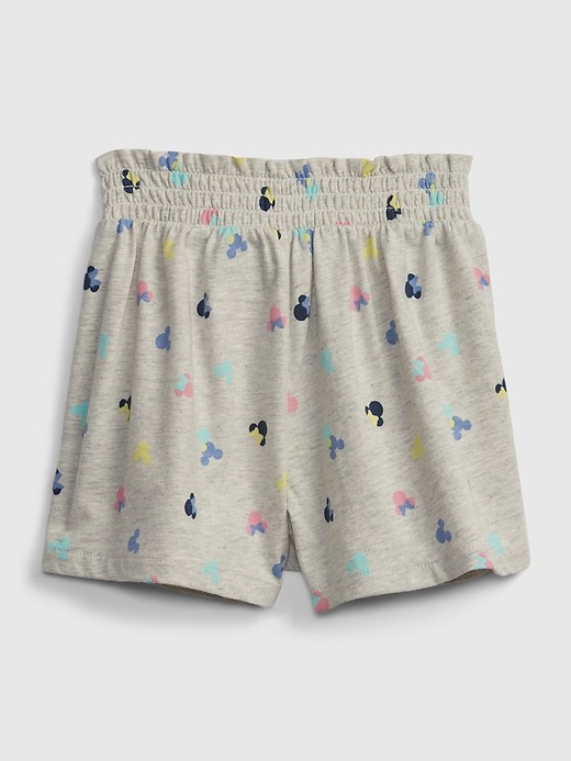 2 of 8 showing, with the color minnie mouse print of product babyGap &#124 Disney Minnie Mouse 100% Organic Cotton Mix and Match Smocked Shorts