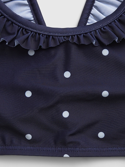 Image number 3 showing, Kids Ruffle Bikini Swim Top