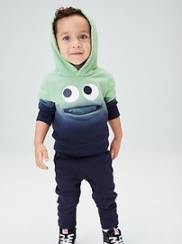 View large product image 4 of 4. Toddler 3D Monster Dip-Dye Hoodie