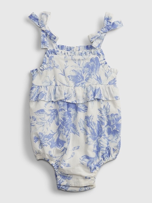 Image number 1 showing, Baby Floral Bubble Bodysuit