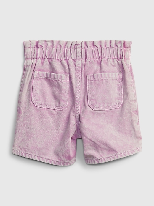 2 of 8 showing, with the color purple rose of product Toddler Just Like Mom Denim Shorts with Washwell™