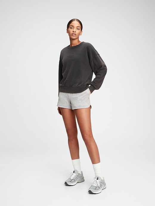 1 of 8 showing, with the color washed black of product Vintage Soft Crewneck Sweatshirt