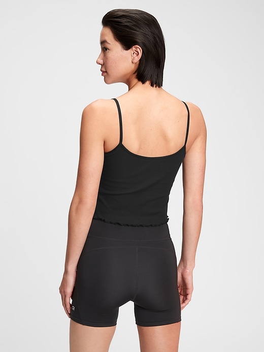 Image number 2 showing, GapFit Blackout Ribbed Cami Shelf Bra