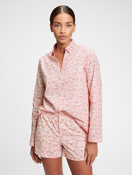 View large product image 1 of 1. Adult Pajama Shirt in Poplin