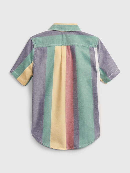 View large product image 2 of 3. Toddler Stripe Oxford Shirt