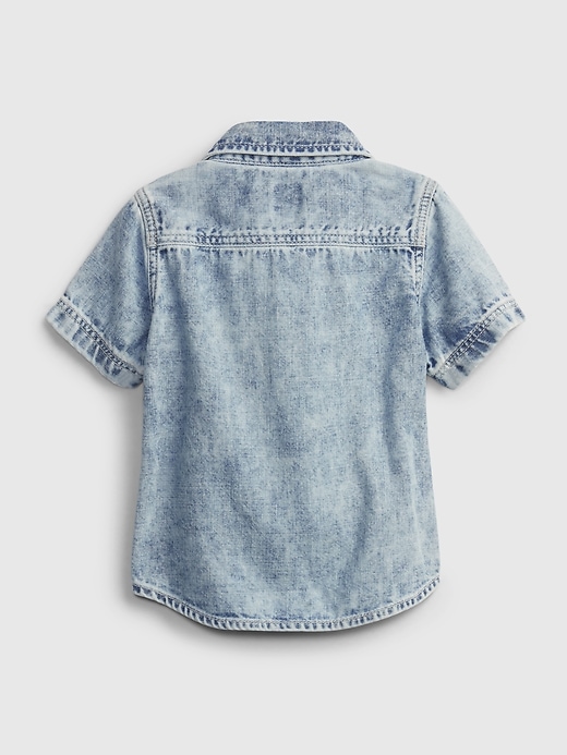 2 of 8 showing, with the color medium wash of product Baby Denim Tumble Shirt