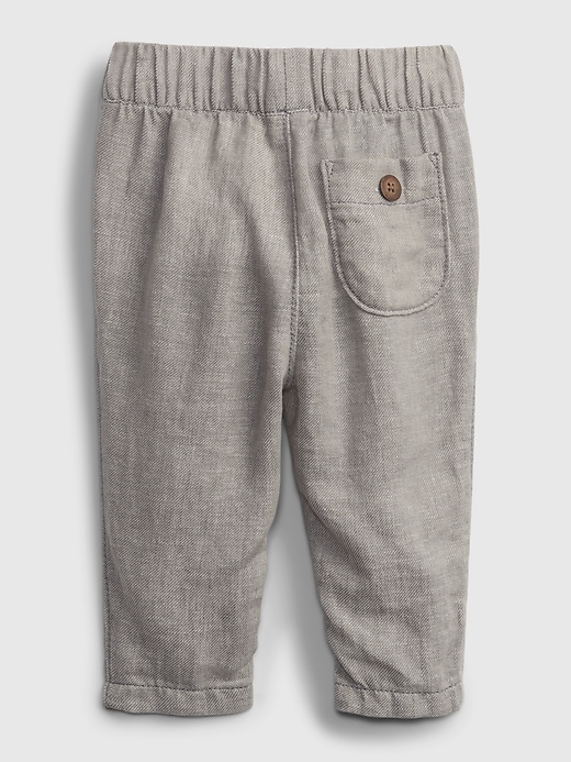 Image number 2 showing, Baby Pull-On Linen Pants