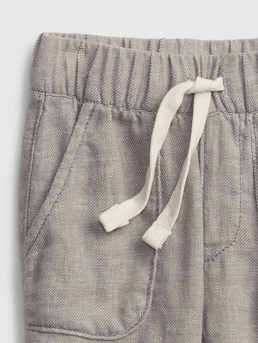 Image number 3 showing, Baby Pull-On Linen Pants