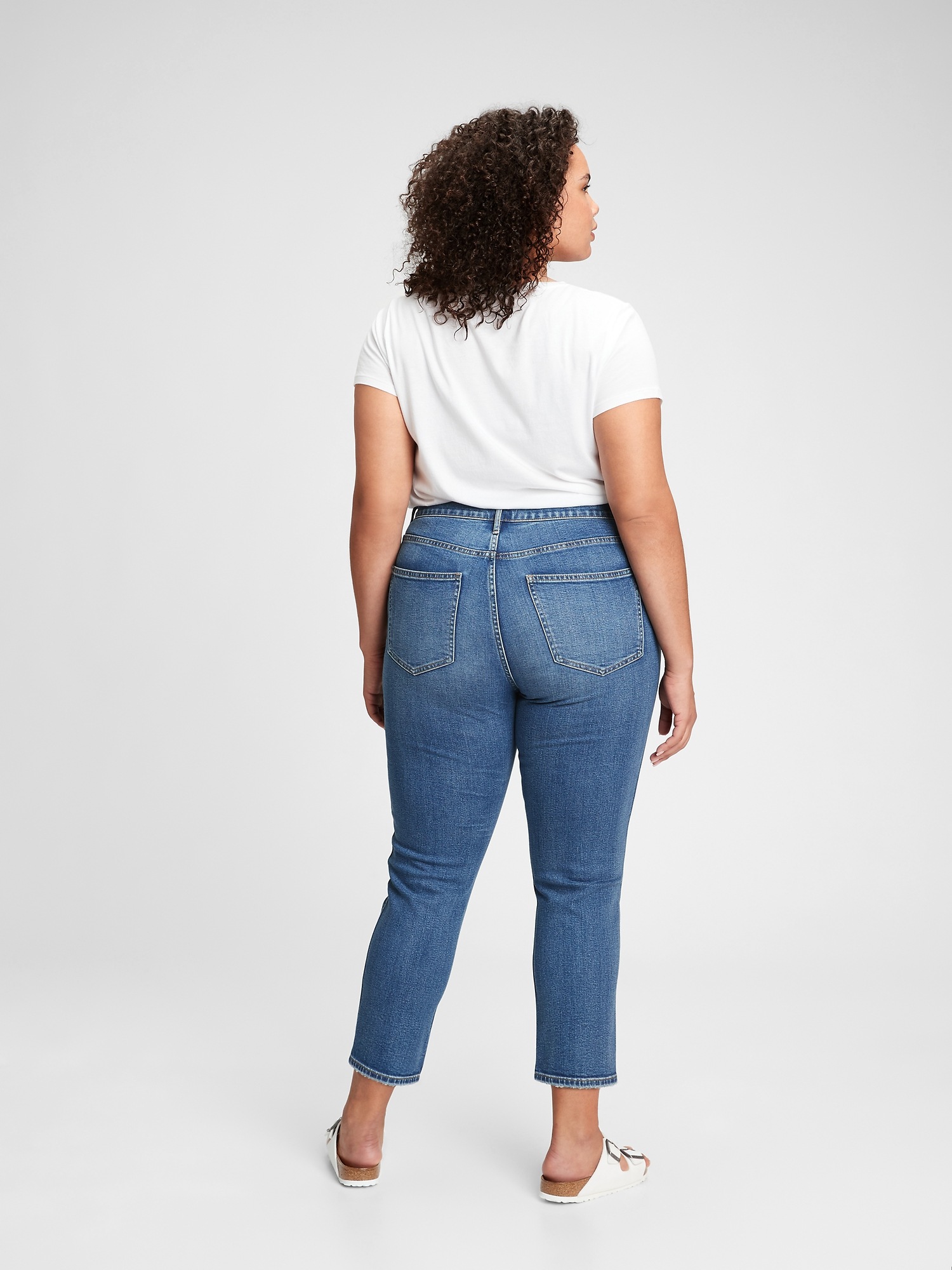 High Rise Cigarette Jeans with Secret Smoothing Pockets | Gap