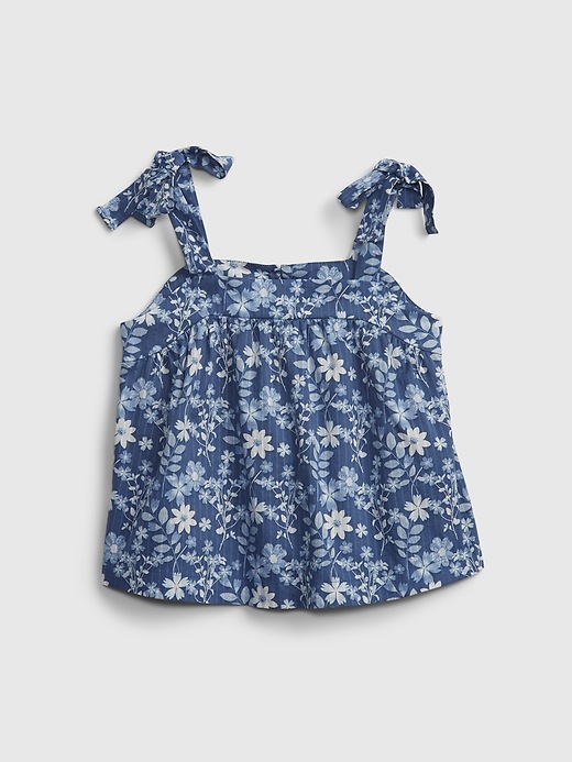 1 of 8 showing, with the color blue floral of product Kids Floral Top