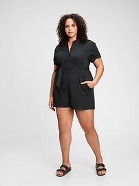 View large product image 5 of 7. Rolled Cuff Romper