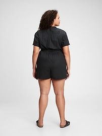 View large product image 6 of 7. Rolled Cuff Romper