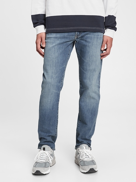 Image number 1 showing, GapFlex Straight Jeans With Washwell&#153