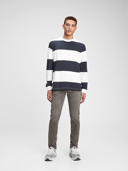 1 of 8 showing, with the color sunday gray of product Soft Wear Slim Jeans With Washwell™
