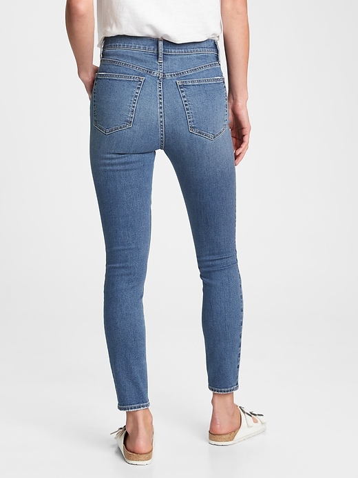 Image number 2 showing, High Rise True Skinny Jeans with Washwell