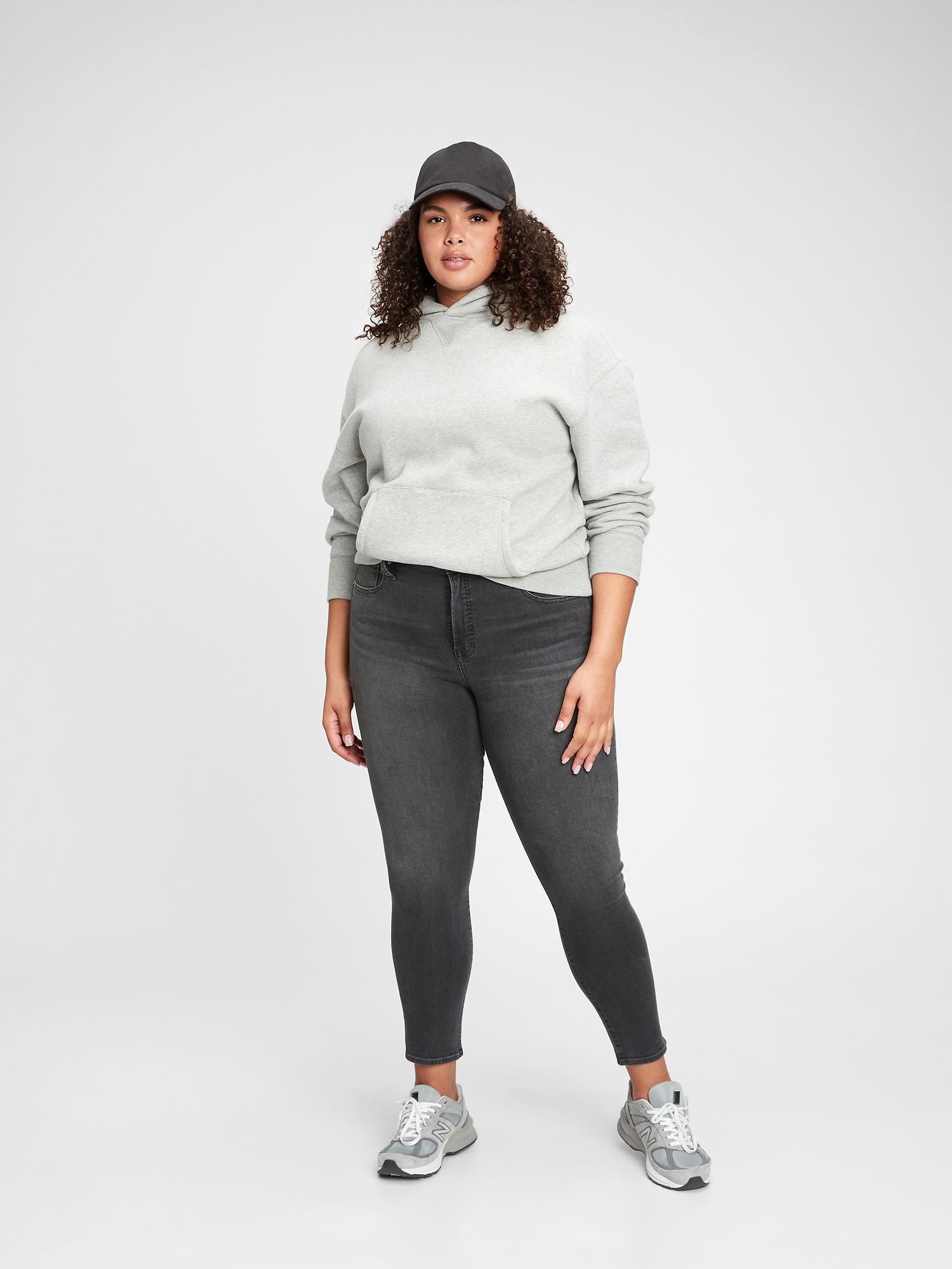 high rise true skinny jeans with washwell