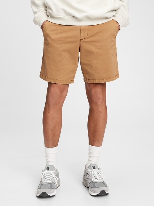 1 of 8 showing, with the color palomino brown of product 8" Vintage Shorts