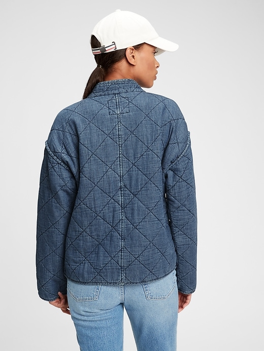 Image number 2 showing, Quilted Denim Jacket