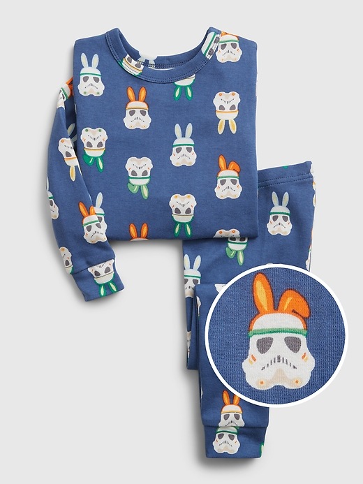 Image number 1 showing, babyGap &#124 Star Wars&#153 Bunny Graphic 100% Organic Cotton PJ Set
