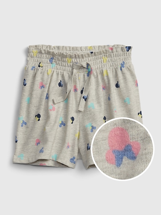 1 of 8 showing, with the color minnie mouse print of product babyGap &#124 Disney Minnie Mouse 100% Organic Cotton Mix and Match Smocked Shorts