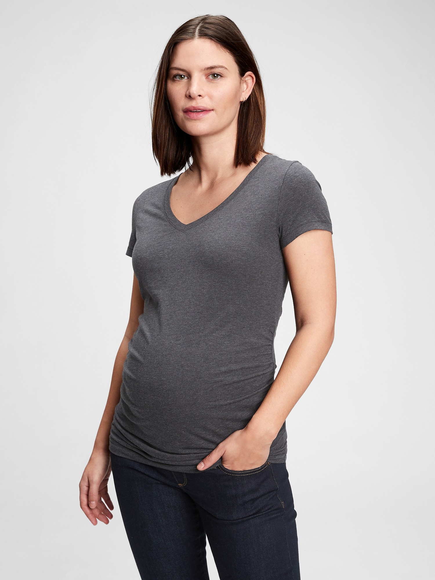 Maternity Pure Body VNeck TShirt Gap
