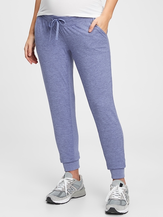 View large product image 1 of 1. Maternity Brushed Jersey Under-Belly Joggers