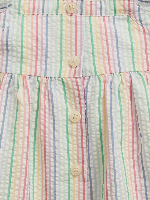 Image number 3 showing, Baby Rainbow Stripe Dress