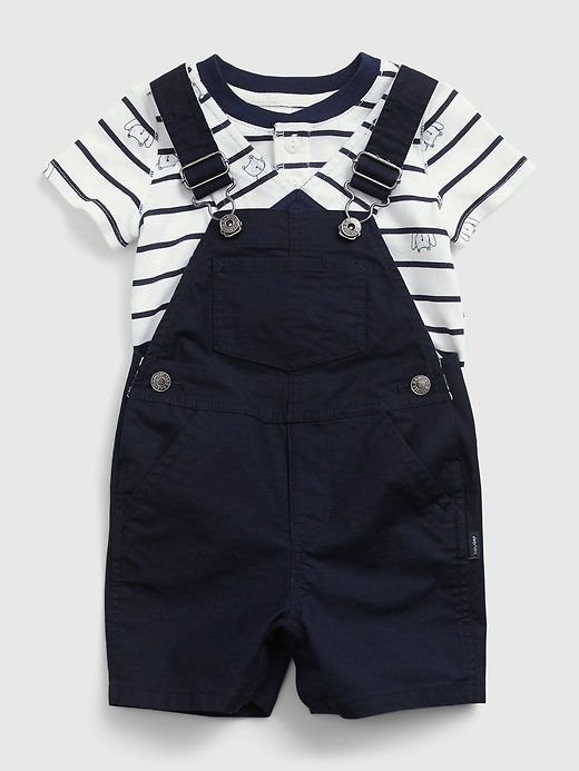 Image number 3 showing, Baby Shortall Outfit Set