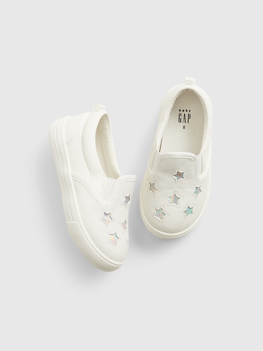 View large product image 1 of 1. Toddler Star Slip-On Shoes