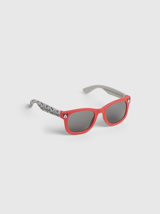 1 of 8 showing, with the color pure red of product Gap × Disney Baby & Toddler Mickey Mouse Sunglasses