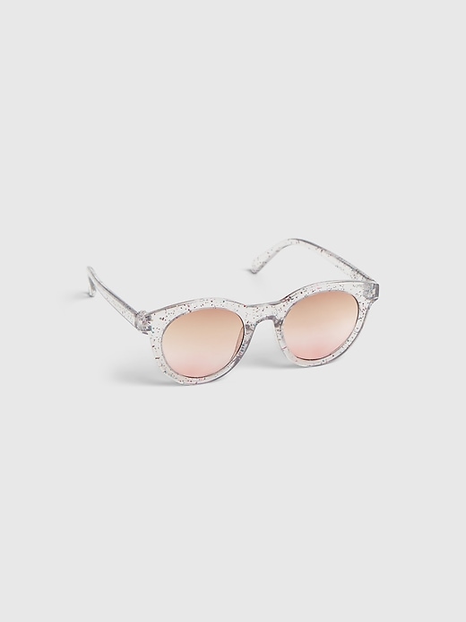 1 of 8 showing, with the color glitter of product Kids Glitter Sunglasses